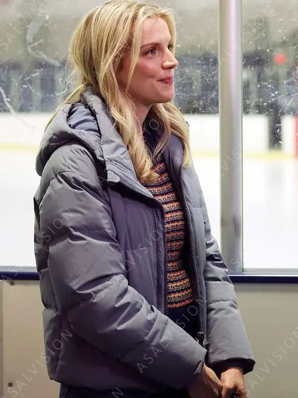 Chicago Fire Season 12 Sylvie Brett Grey Puffer Jacket