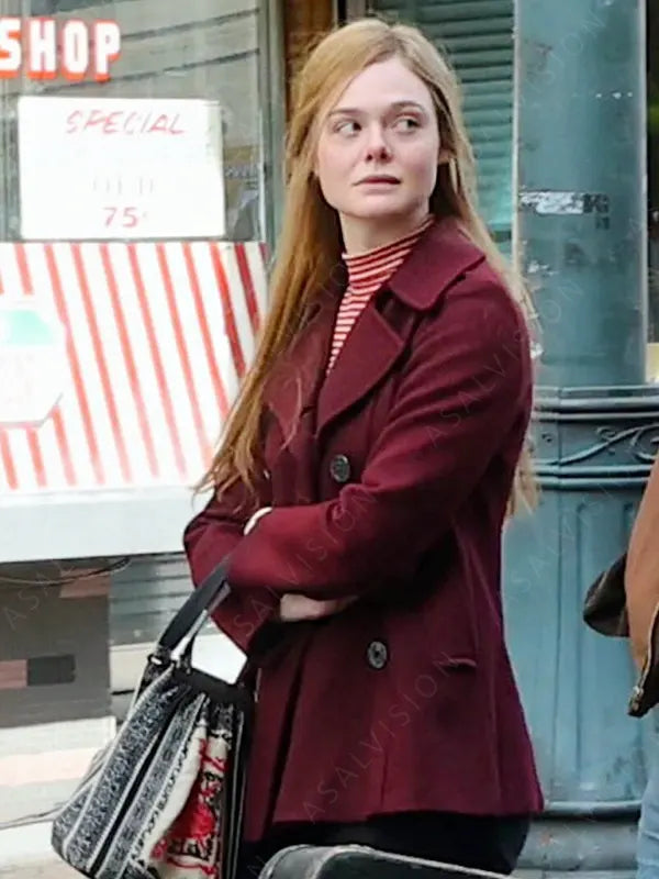 A Complete Unknown Sylvie Russo Maroon Peacoat