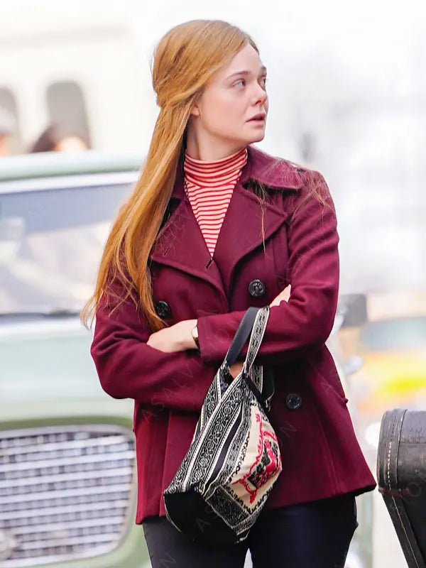 A Complete Unknown Sylvie Russo Maroon Peacoat