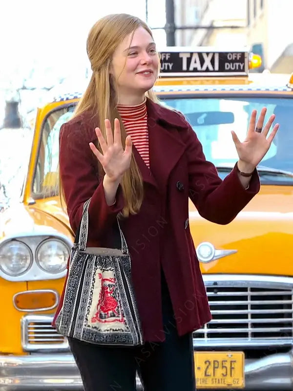 A Complete Unknown Sylvie Russo Maroon Peacoat