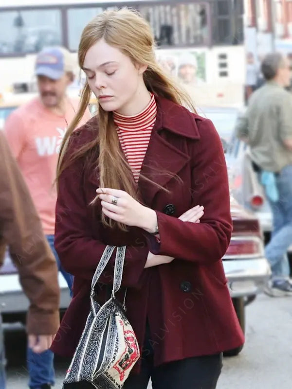 A Complete Unknown Sylvie Russo Maroon Peacoat