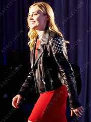 American Housewife Taylor Otto Black Leather Jacket