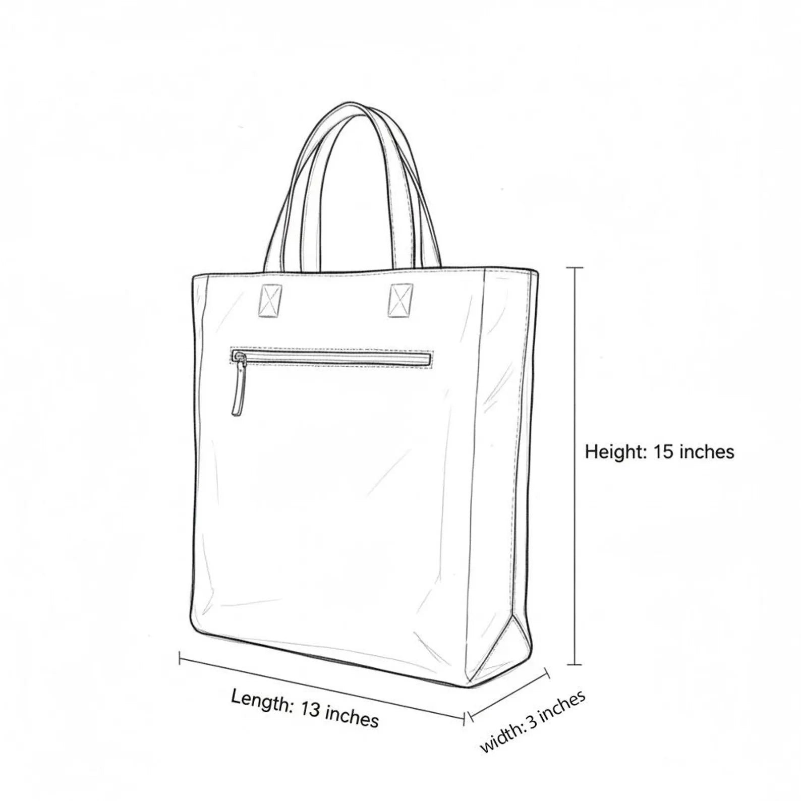 Averon Black Leather Tote Bag
