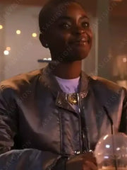 Bianca Barclay Wednesday Cropped Bomber Jacket