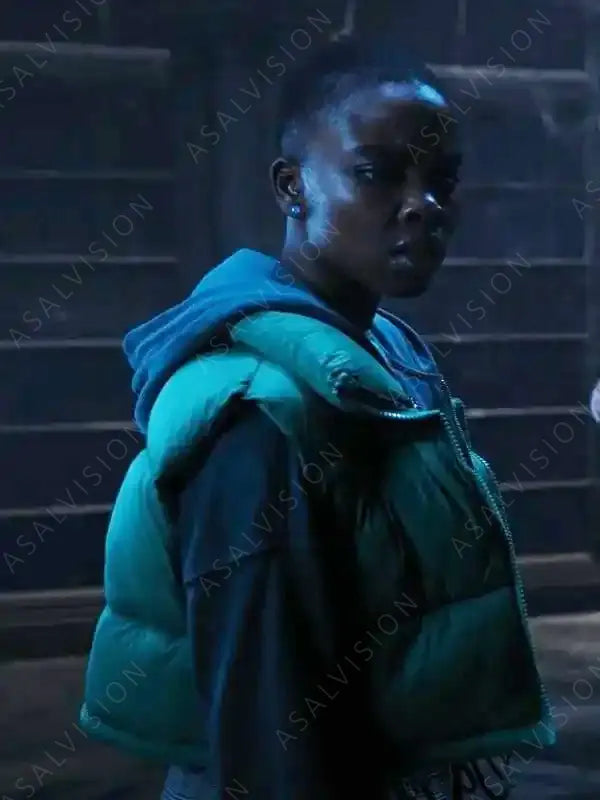 Bianca Barclay Wednesday Puffer Green Vest