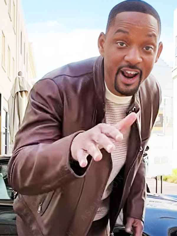 Bad Boys Ride Or Die Will Smith Brown Leather Jacket