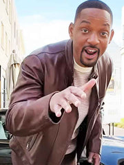 Bad Boys Ride Or Die Will Smith Brown Leather Jacket