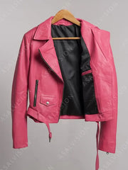 Barbie Pink Leather Jacket