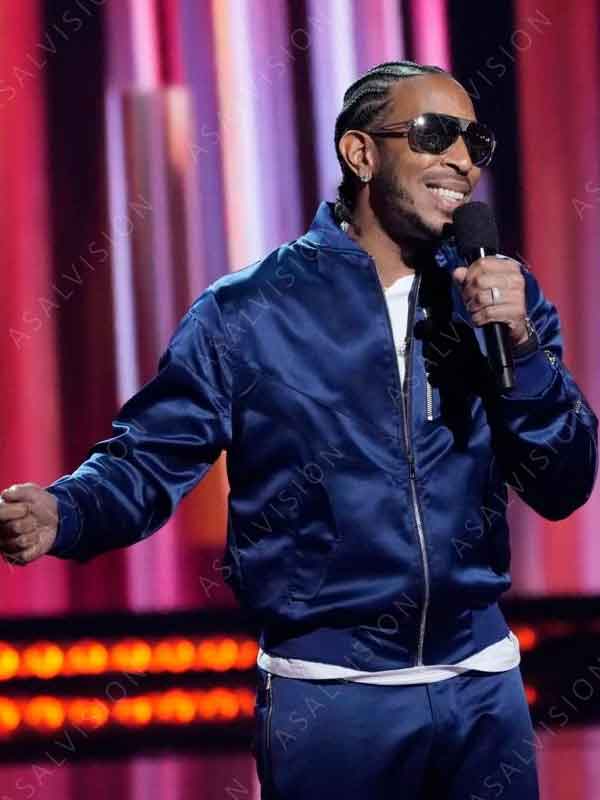 2024 iHeartRadio Music Awards Ludacris Blue Bomber Jacket