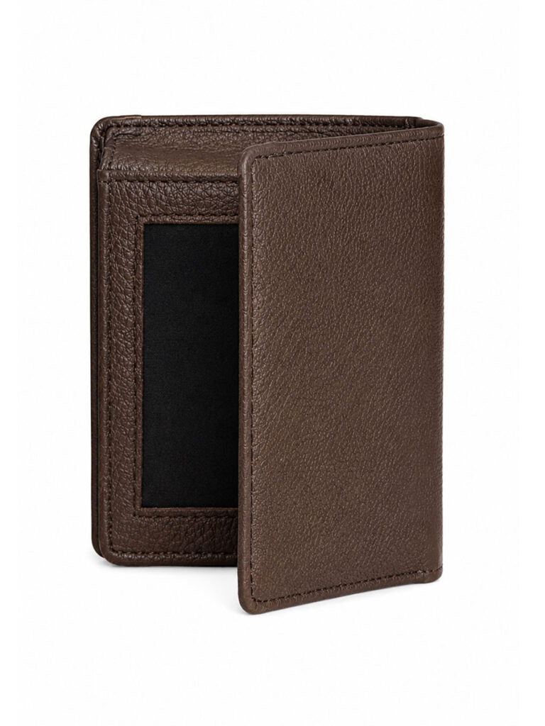 Bulk Brown Double Cash Slot Cow Leather Wallet (50 Pcs)
